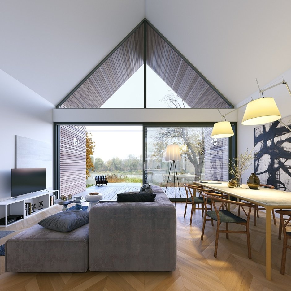 Барнхаус интерьер