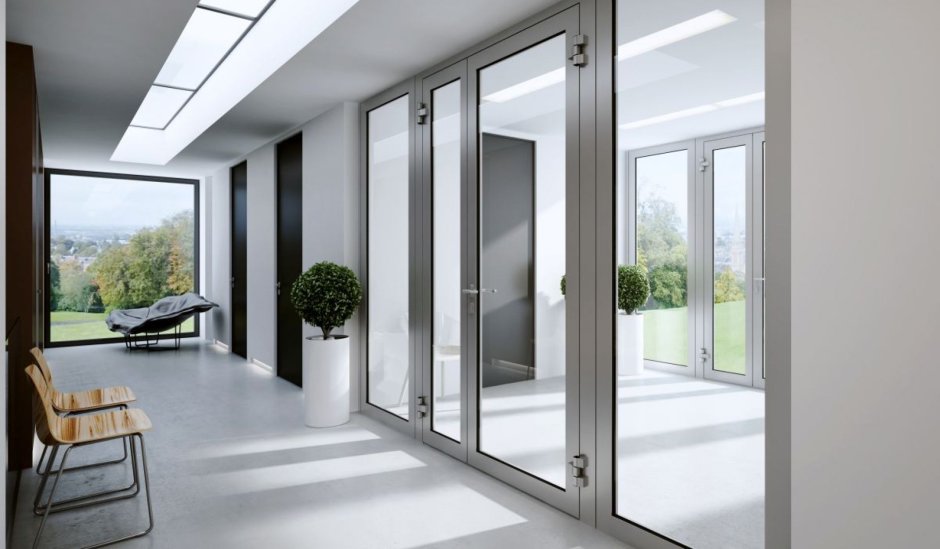 Алюминиевые входные двери Алютех