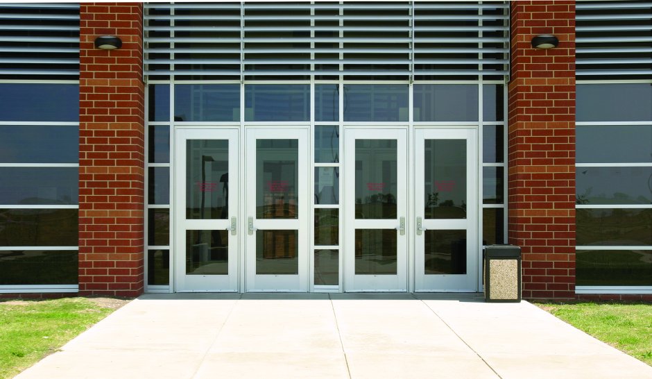 Алюминиевые двери входные акфа