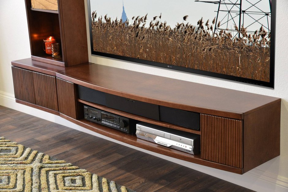 Стеклянная тумба под ТВ 1500mm