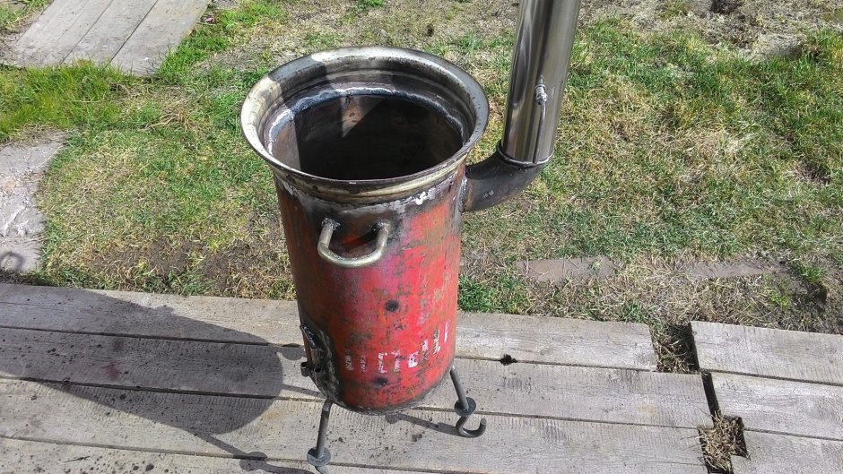 Печь под казан из газового баллона 25л
