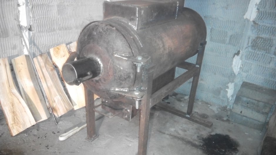 Буржуйка с газового баллона для гаража
