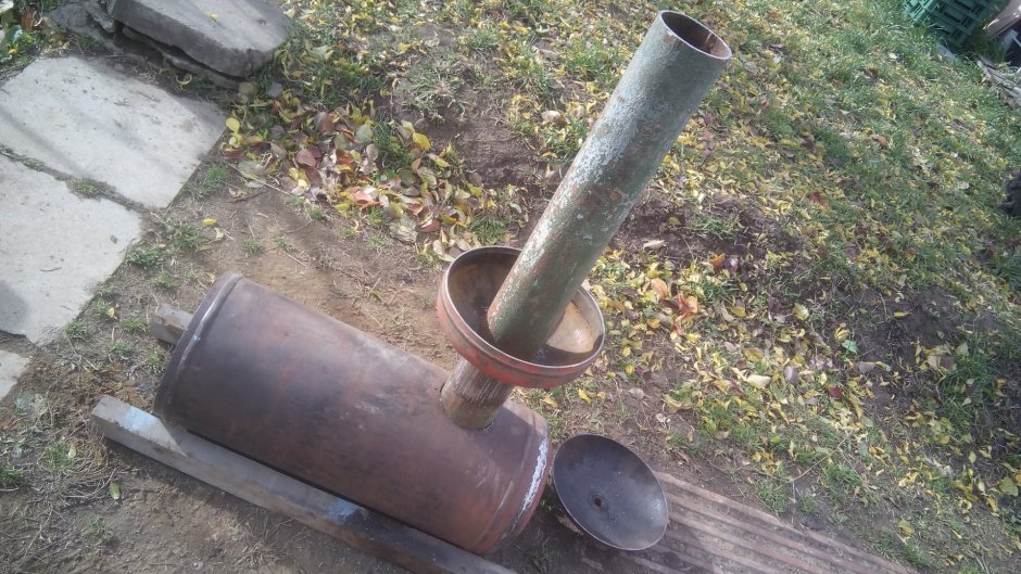 Буржуйка с газового баллона ГАЗ 3302