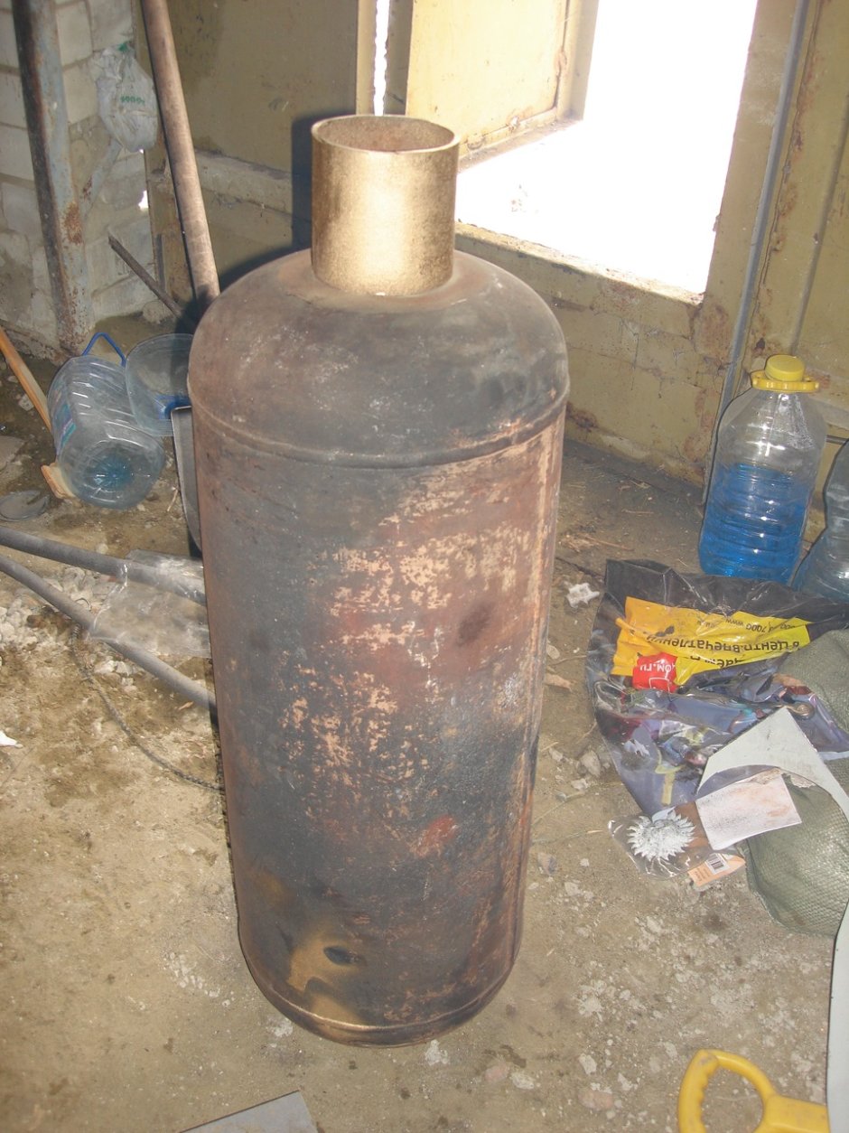 Буржуйка из пропанового баллона 2ной
