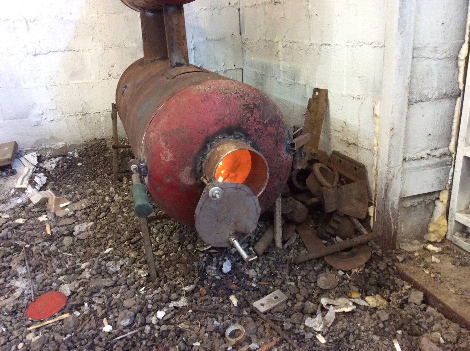 Буржуйка из пропанового баллона 2ной