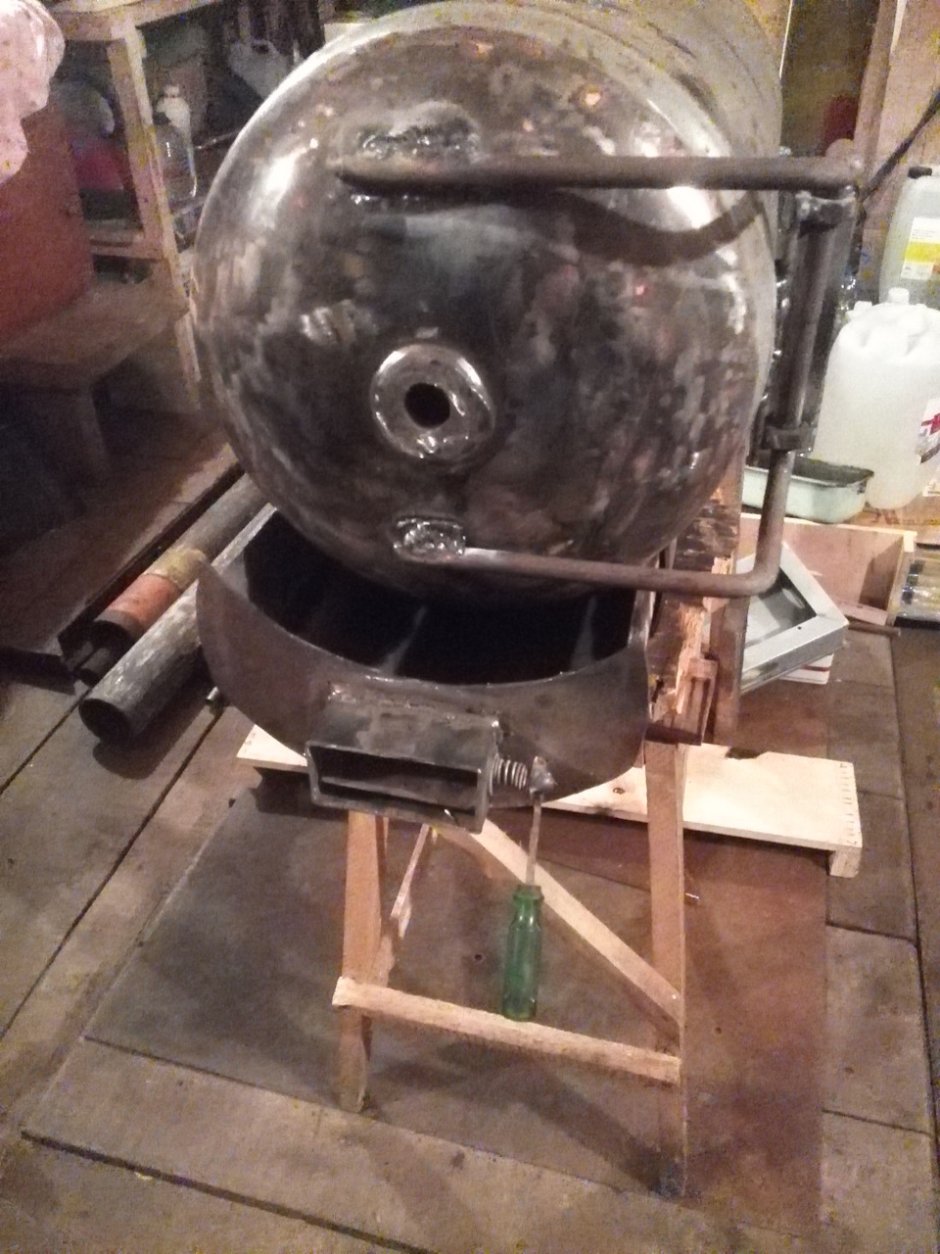 Дверца для печи из газового баллона