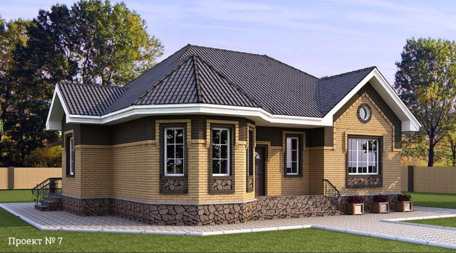 Дома с эркером одноэтажные