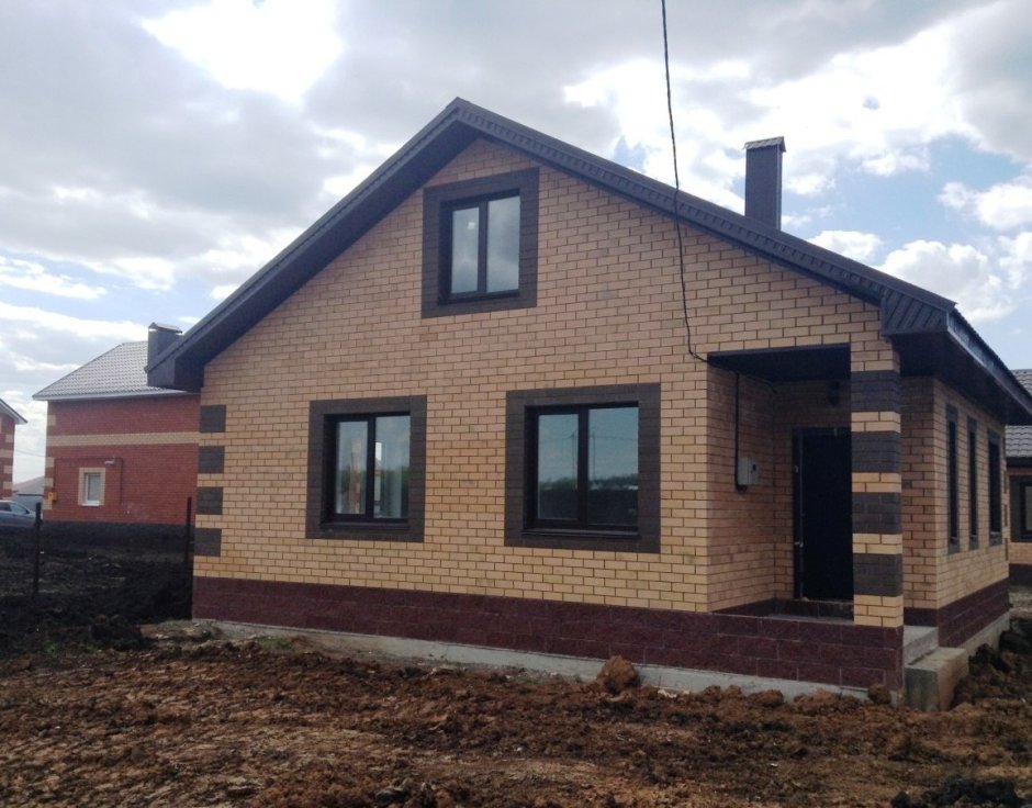 Дом из кирпича одноэтажный 80 кв м