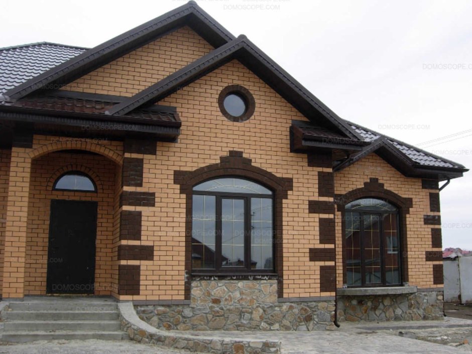 Красивые фасады из кирпича