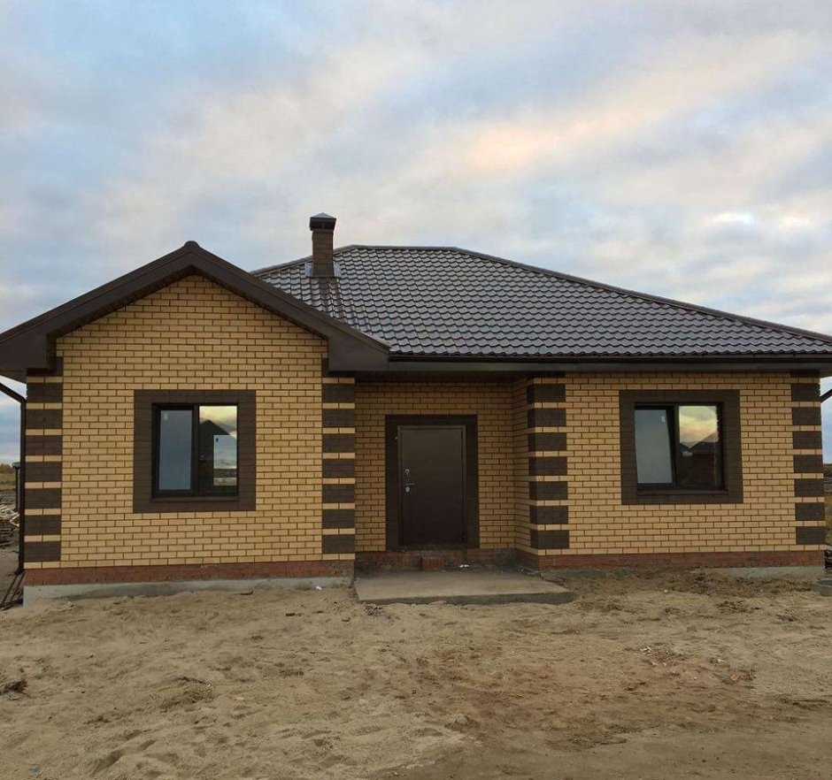 Дом из кирпича одноэтажный 80 кв м
