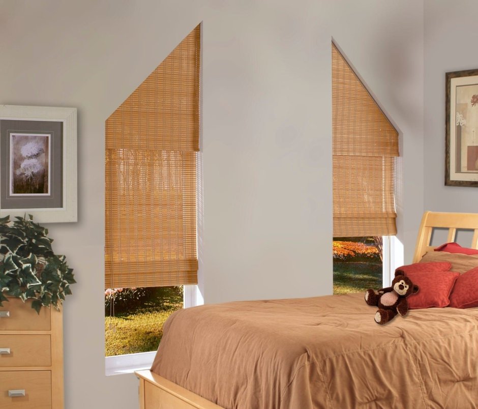 Шторы на треугольные окна