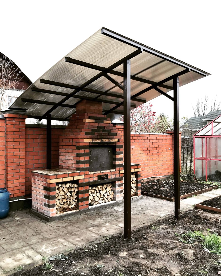 Зона барбекю на даче своими руками