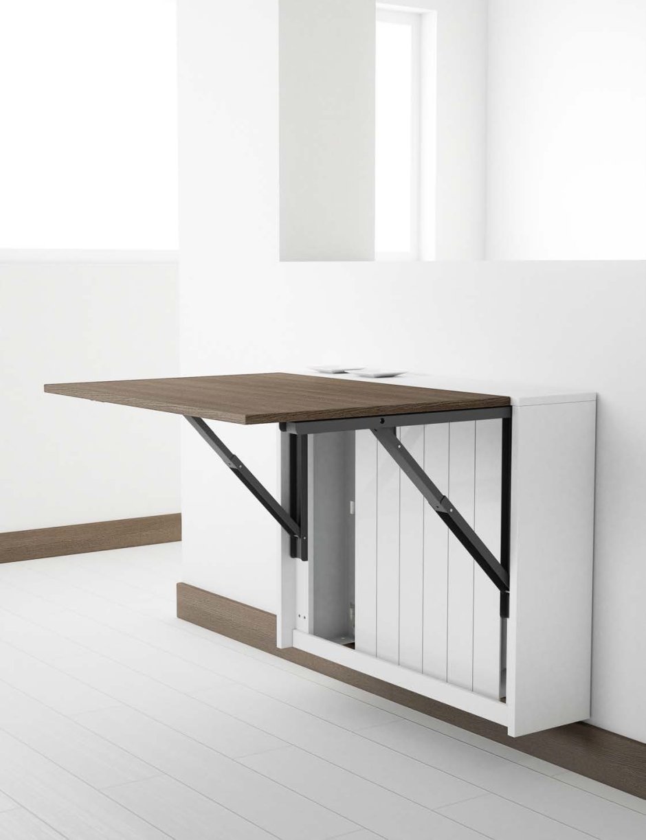 Ивар модуль д/хранения/складной стол, сосна, 80x30-104x155 см