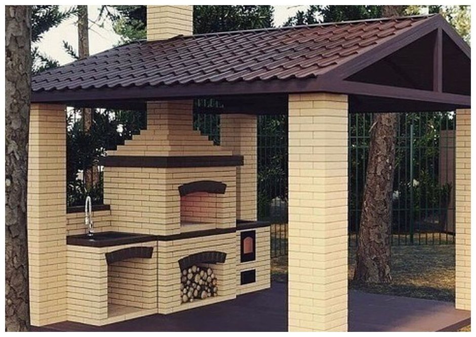 Беседка 3х4 с мангалом