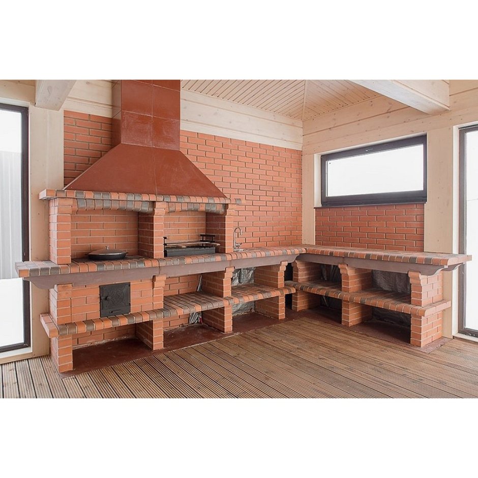 Барбекю комплекс с беседкой