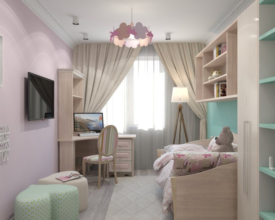 Спальня совмещенная с балконом