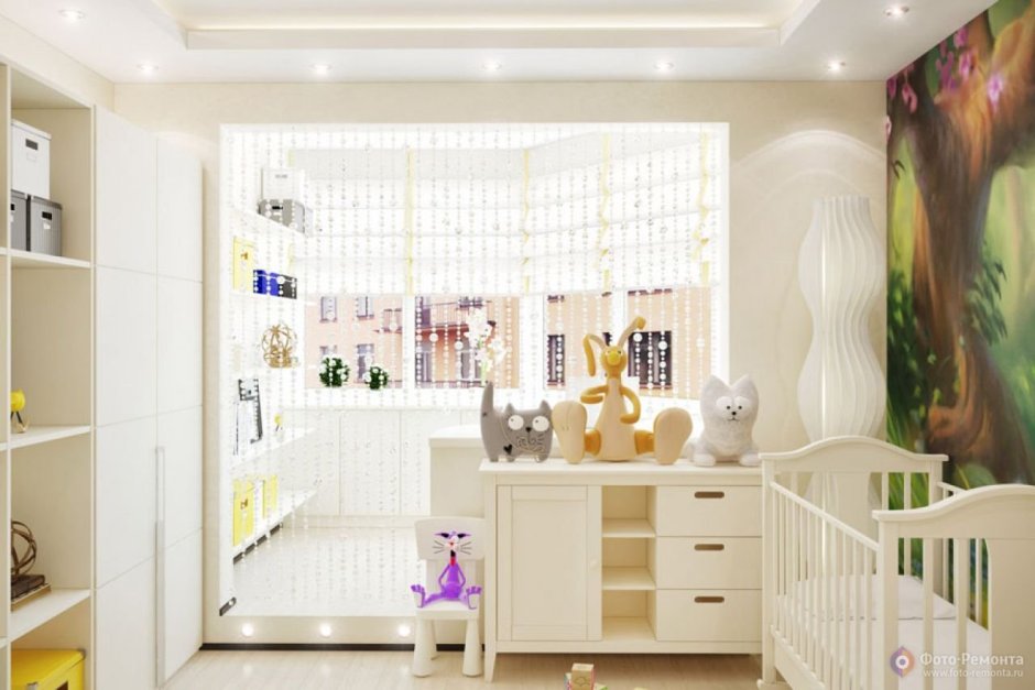 Детская совмещенная с балконом