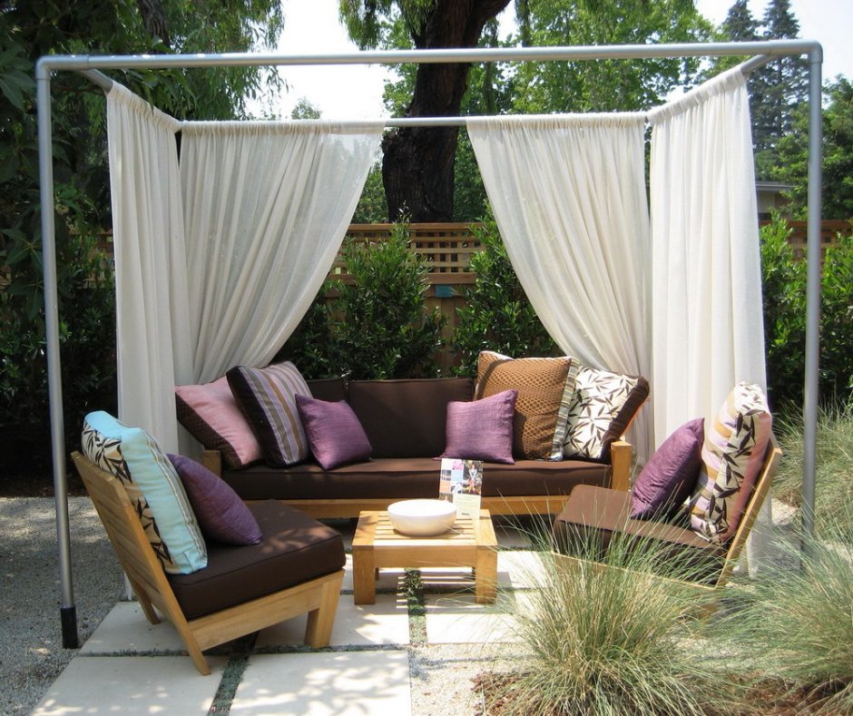 Шатер из ПВХ труб