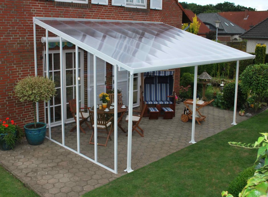 Беседка из пластиковых труб