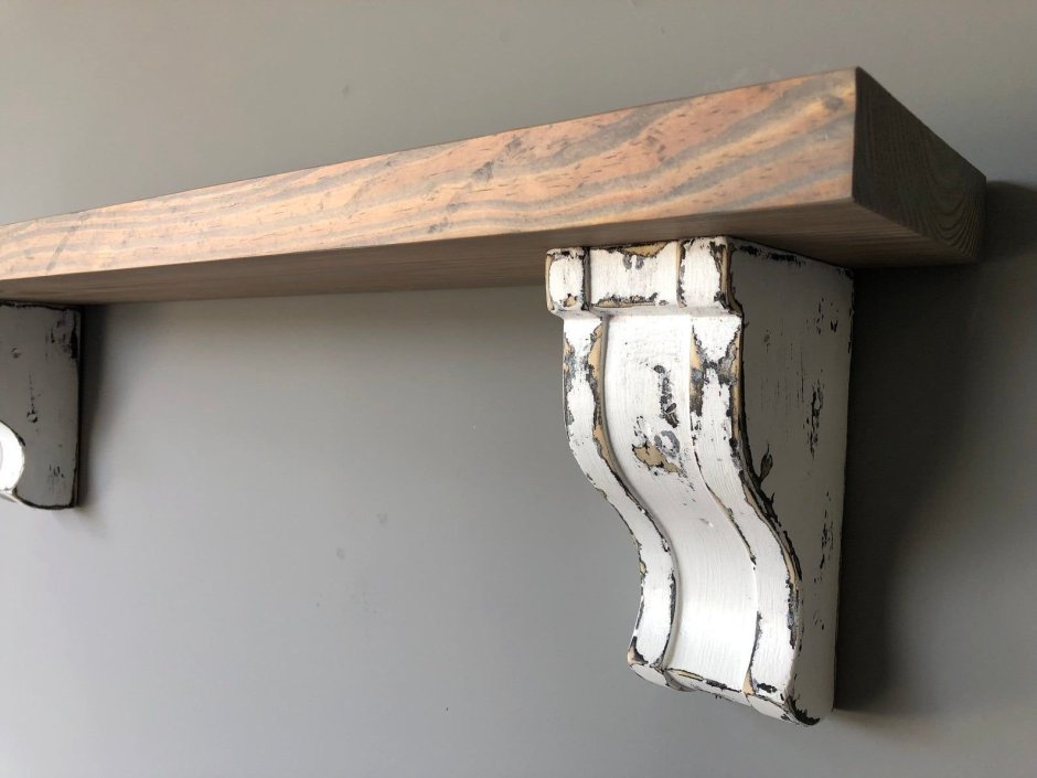 Деревянный стеллаж-консоль для пиломатериала