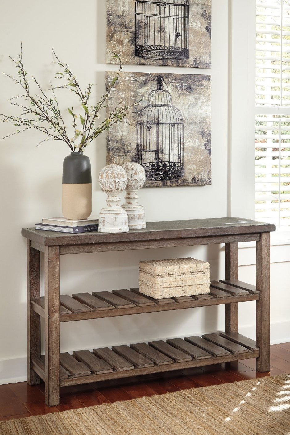 Консоль из слэба лофт