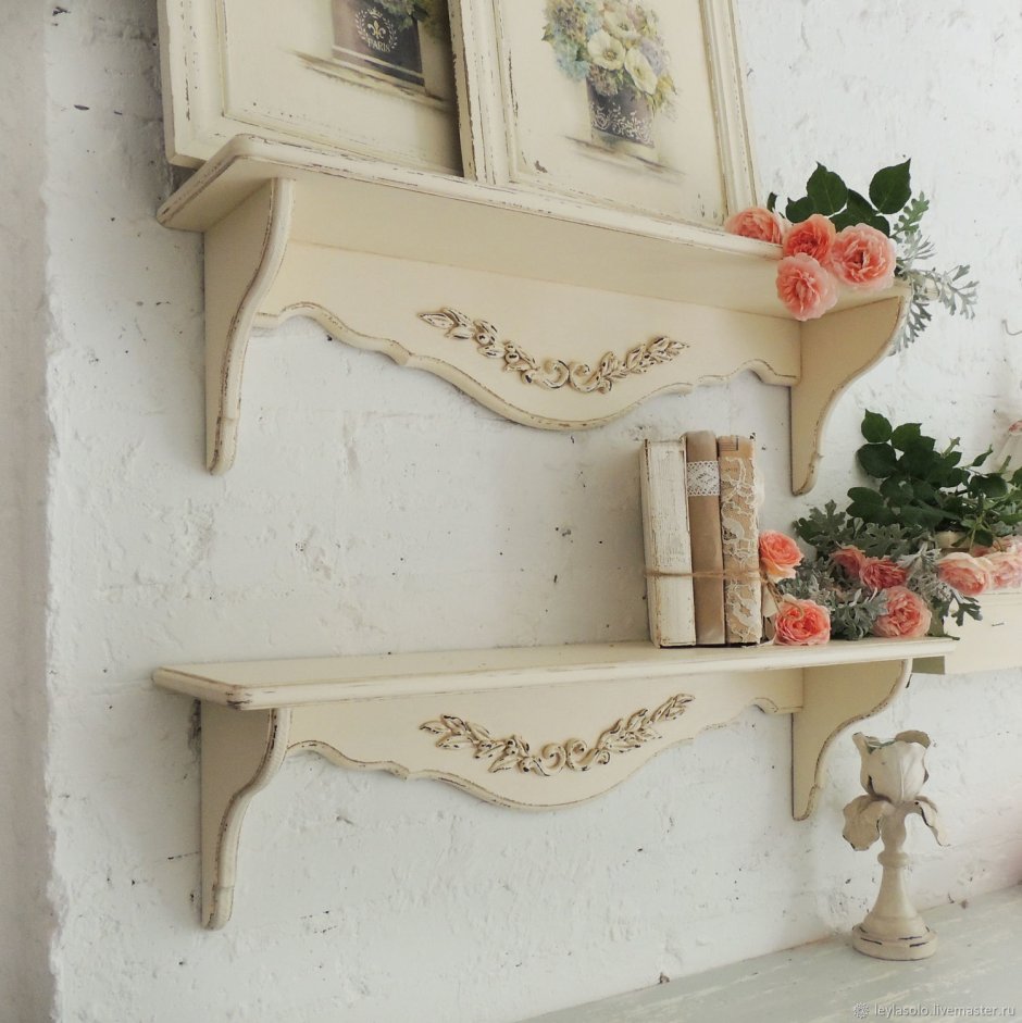 Резная консольная полка Бахус