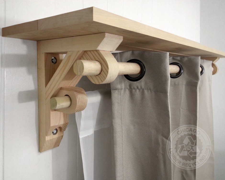 Держатели для полок в стиле лофт