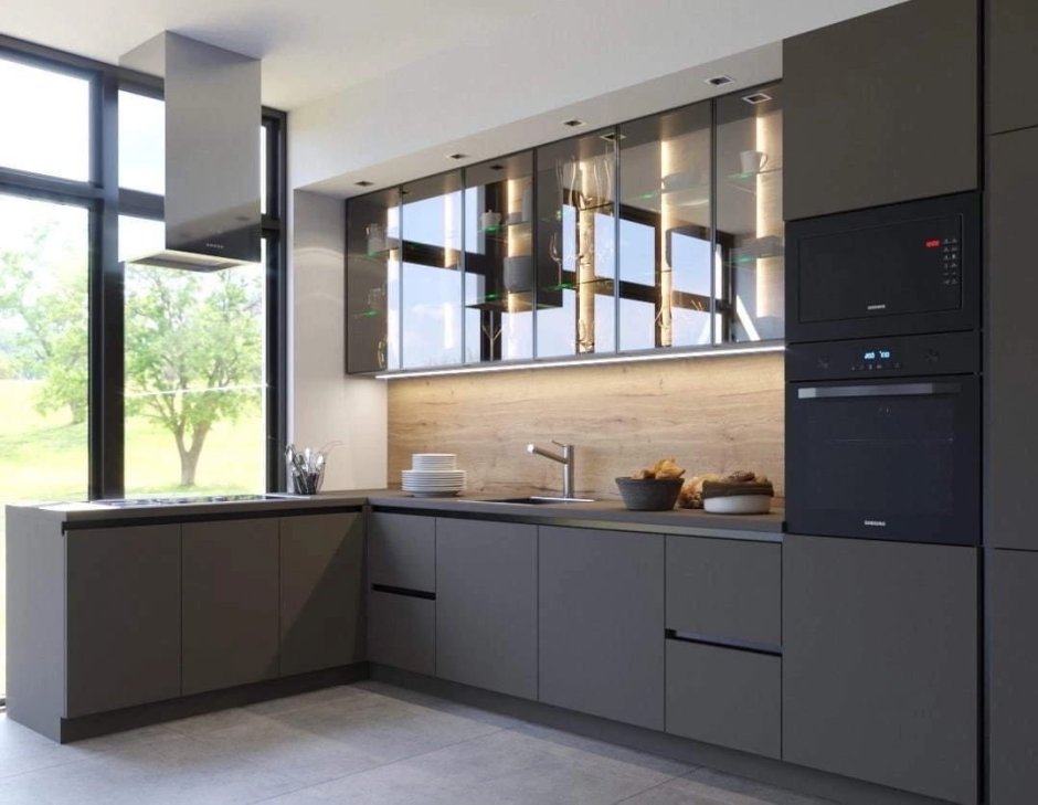 Серая кухня Феникс НТМ