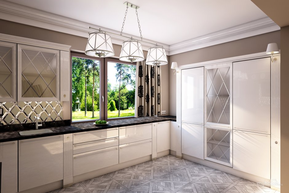 Кухня под арт деко