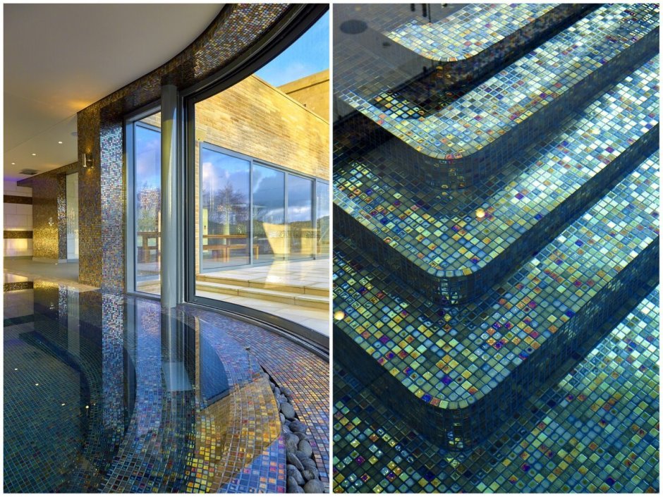 Полипропиленовый бассейн с римской лестницей