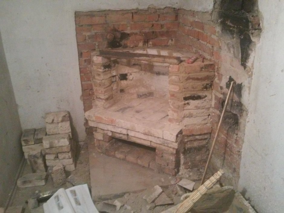Кирпичная печка в гараж