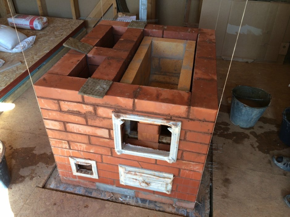 Печь для готовки из кирпича