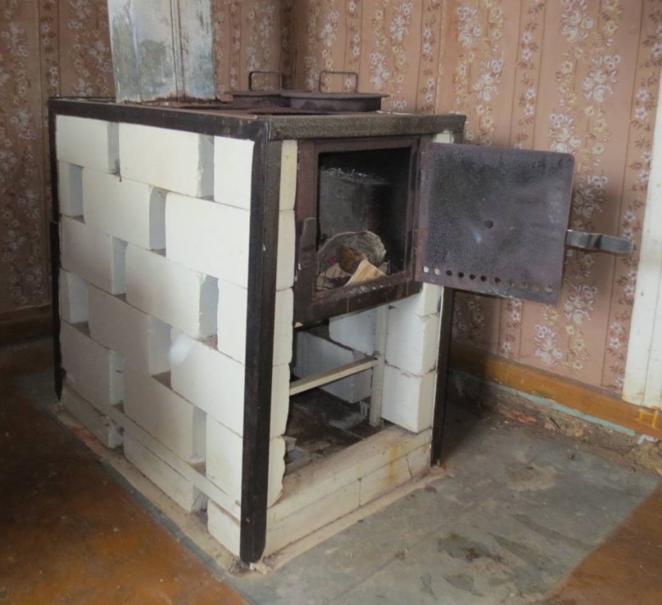 Печь отопительно-варочная кирпичная порядовка