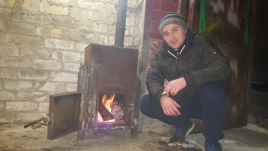 Маленькая печка в гараж