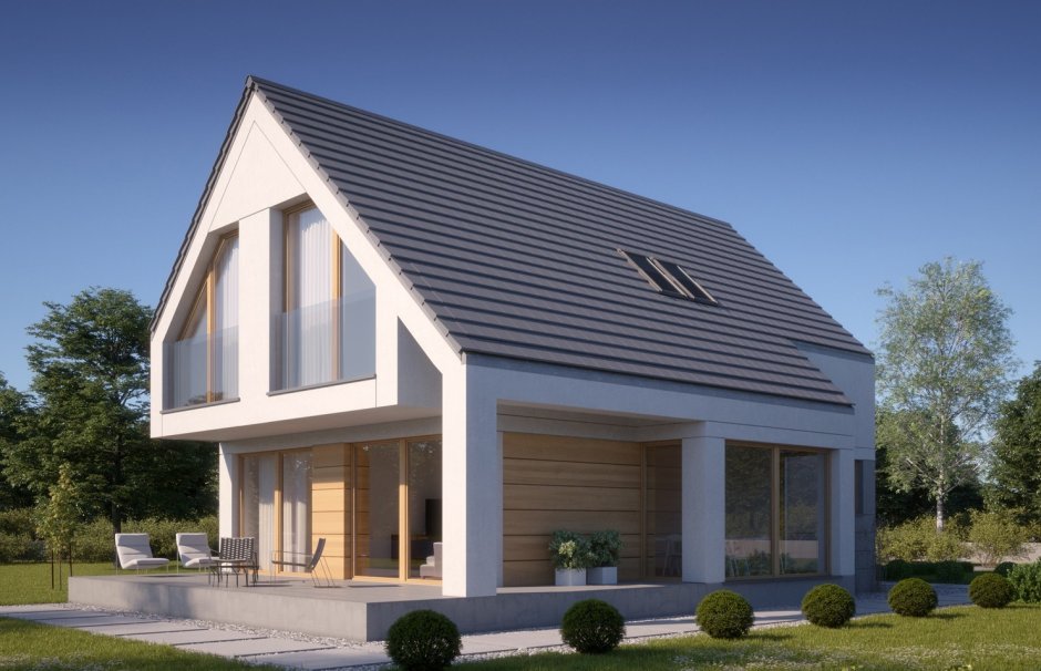 Коттедж с балконом