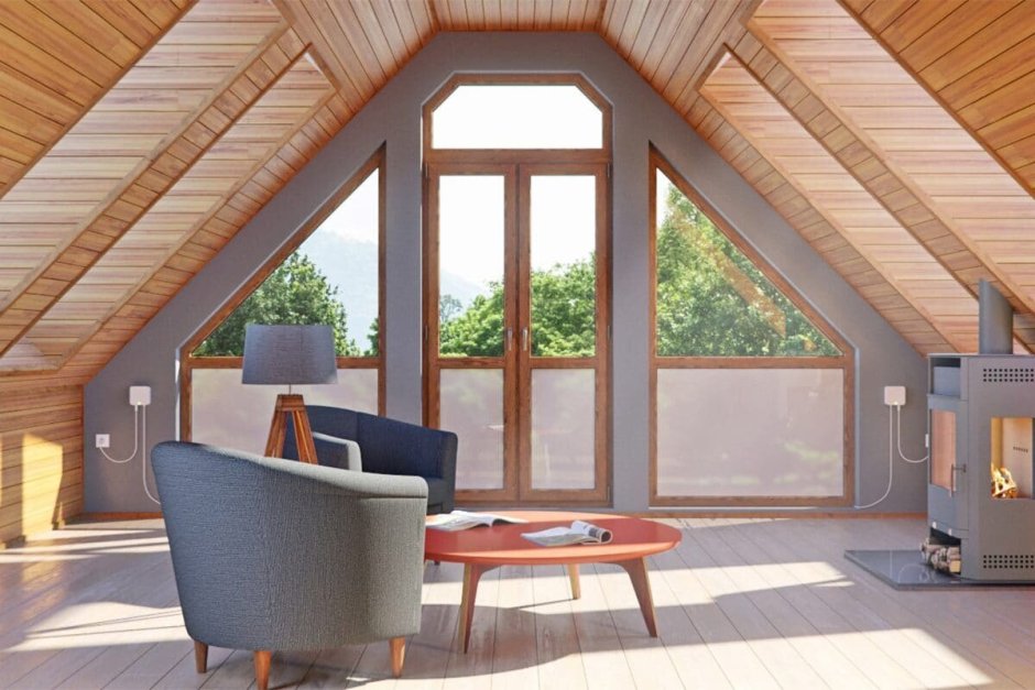 Одноэтажный дом 110 кв,м с мансардой