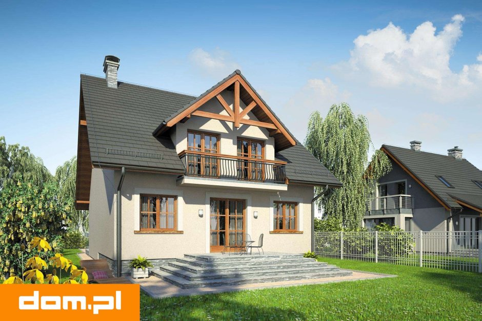 Дом с мансардной крышей