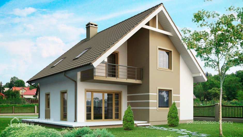 Дом с мансардой