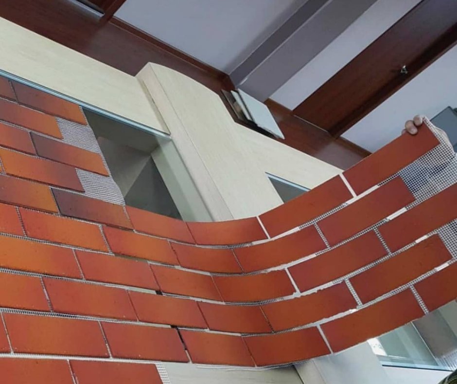 Гибкий кирпич для фасада