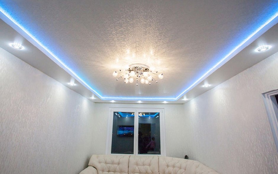 Парящий натяжной потолок