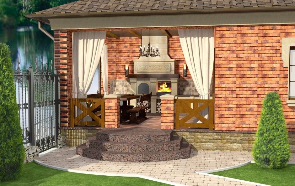 Беседка барбекю Гельвеция