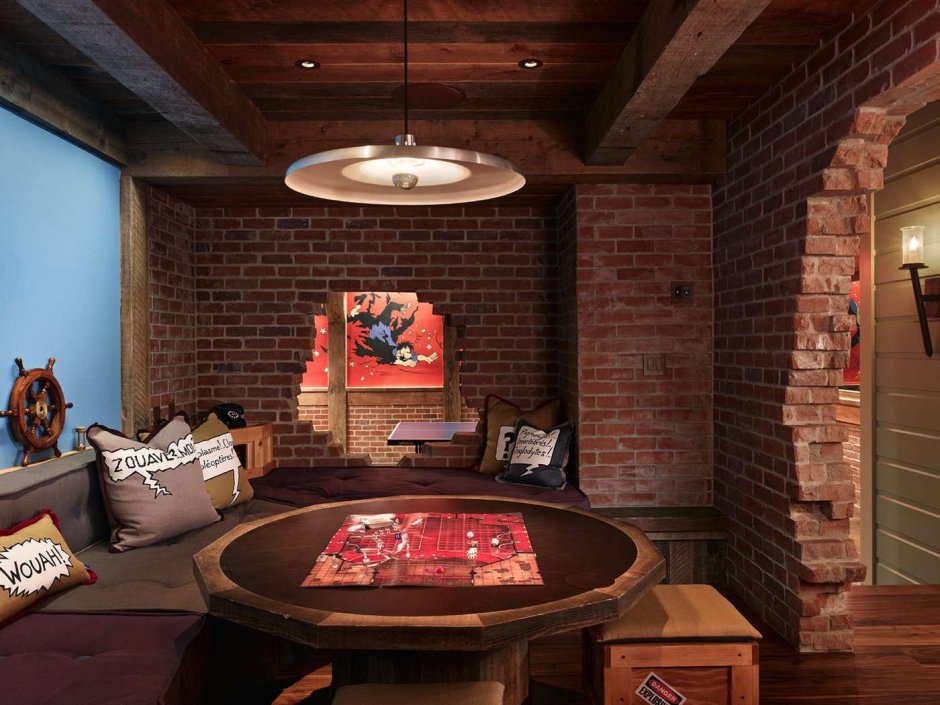 Цокольный этаж в стиле лофт