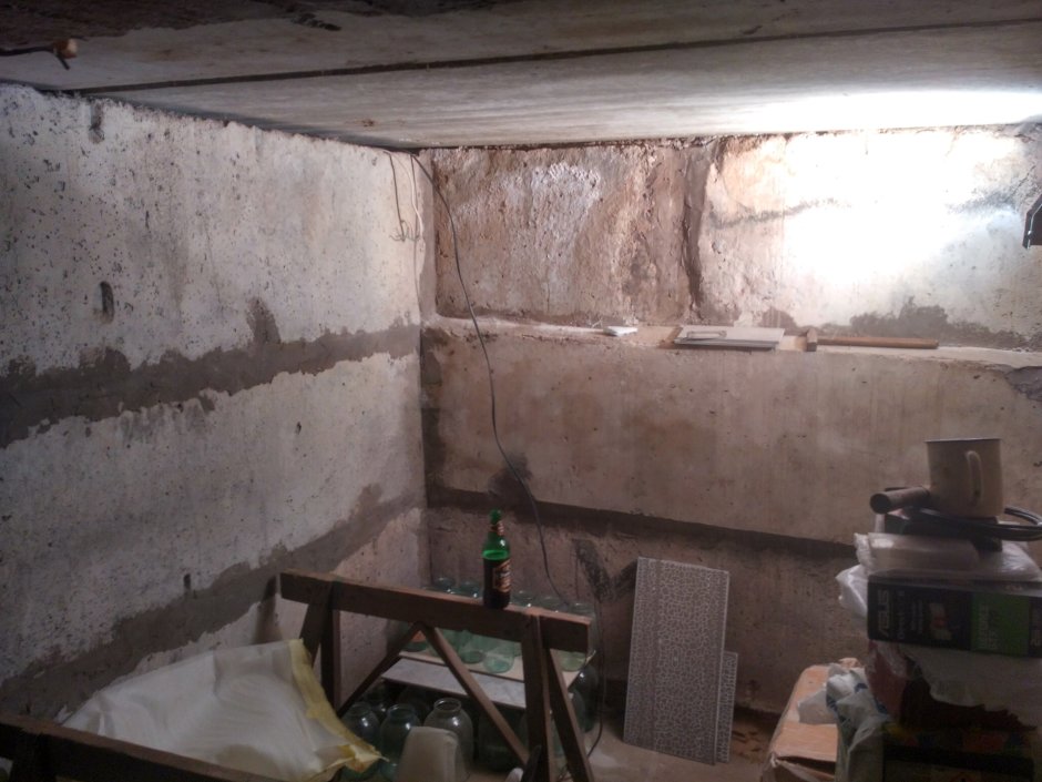 Отделка стен в подвале гаража