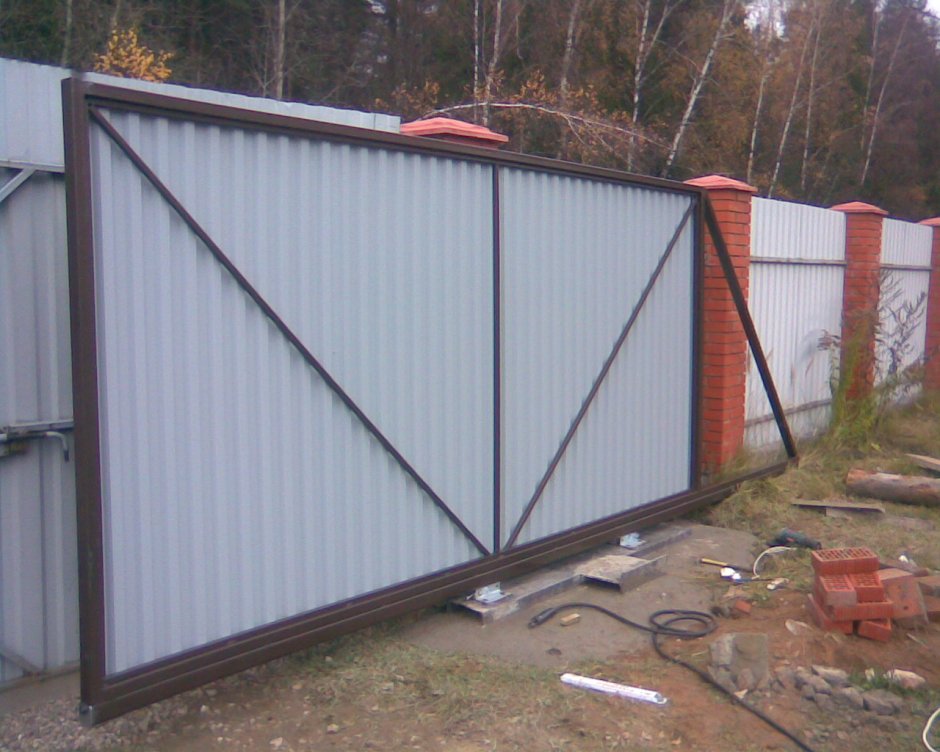 Схема сварки ворот из профильной трубы 40x20