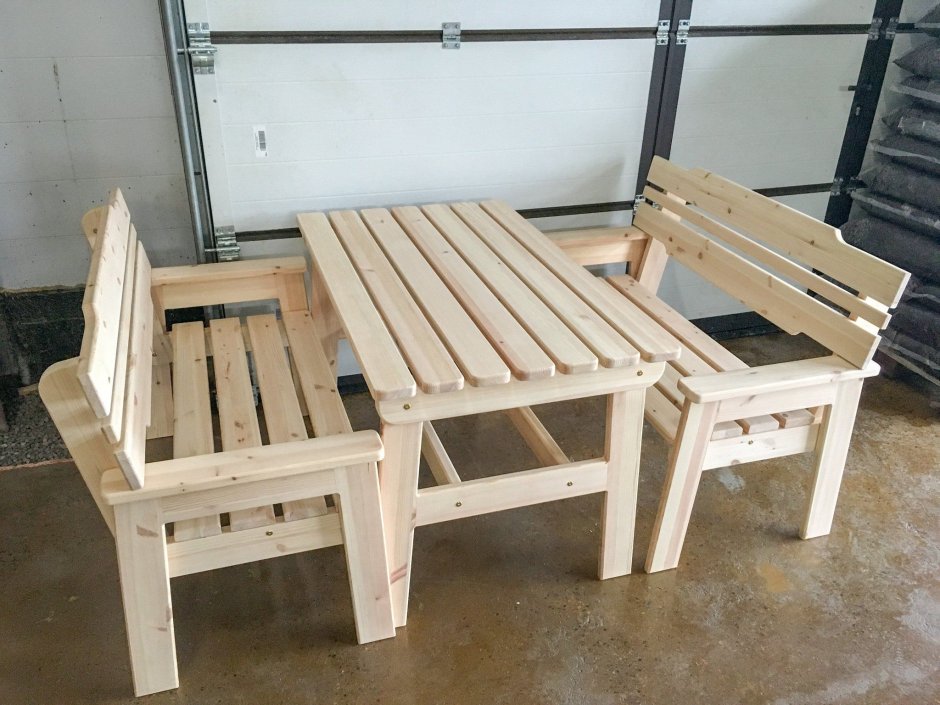 Садовая мебель из реек