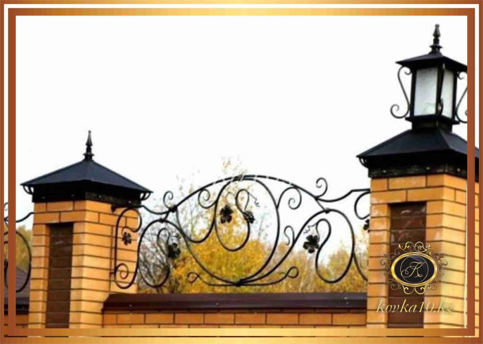 Подсветка колонн забора