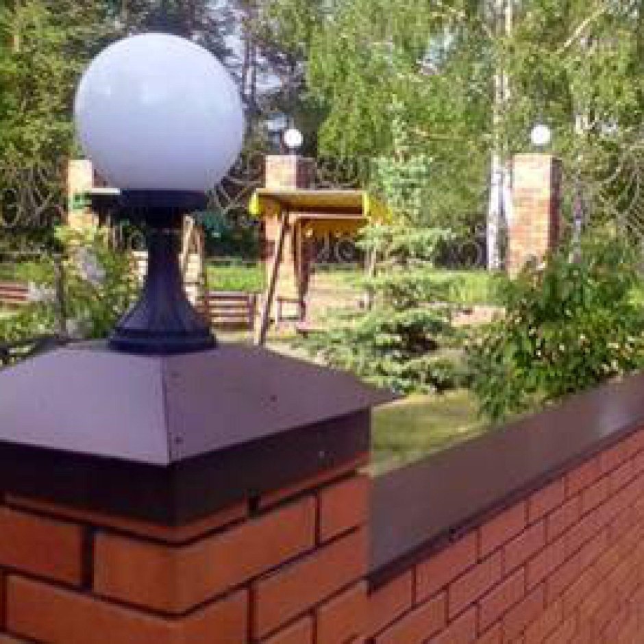 Колпак на столб кирпичный