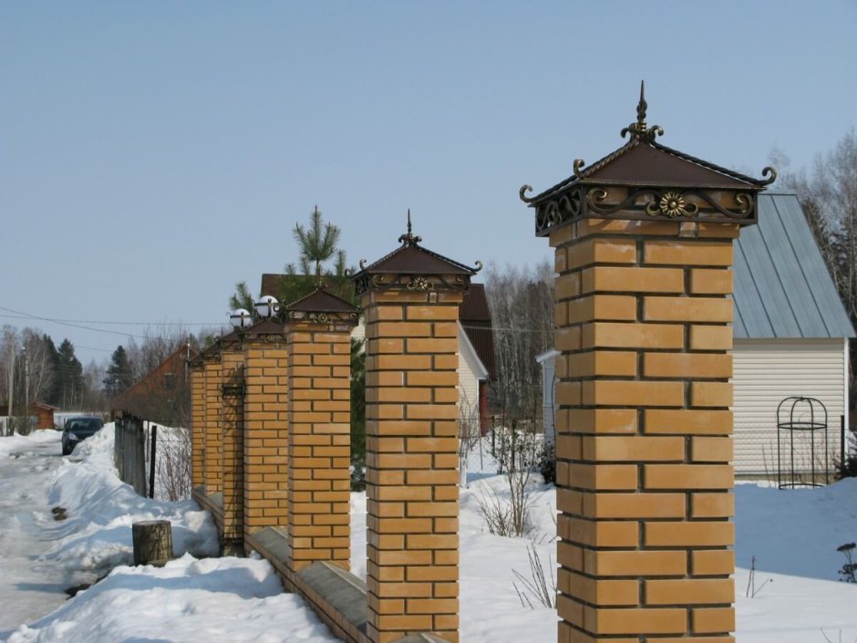 Освещение на Столбах забора