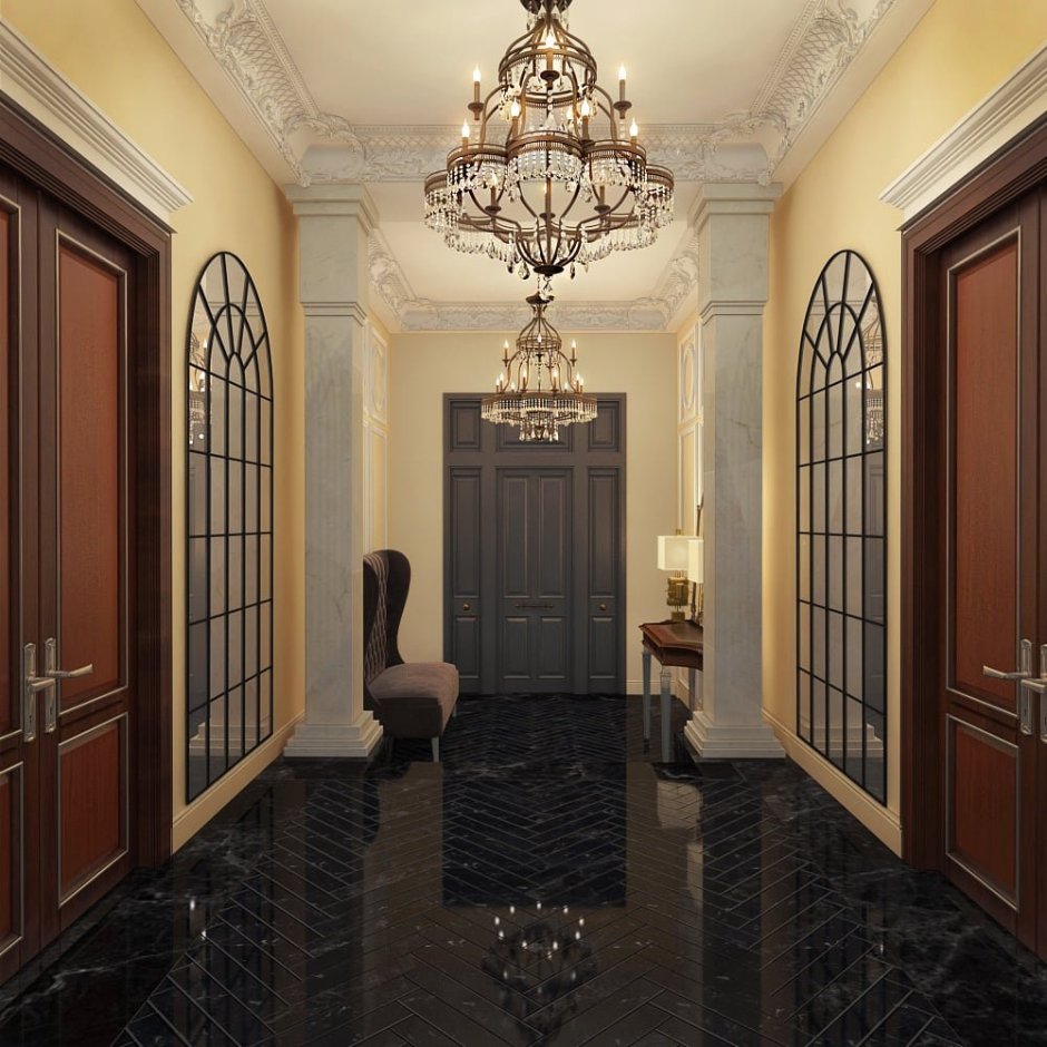 Шикарная прихожая в доме