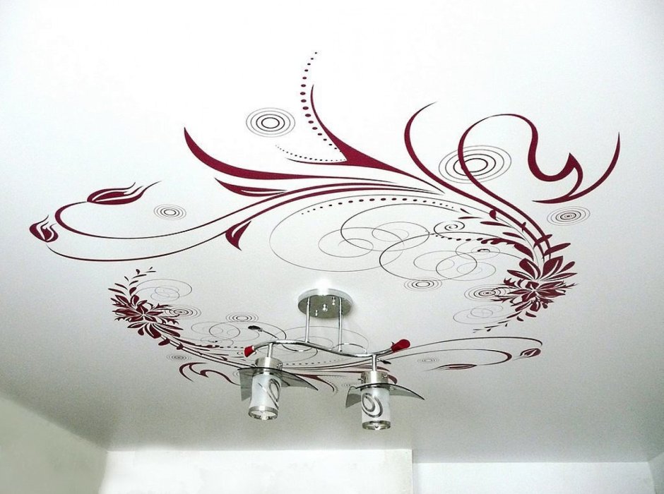 Натяжные потолки с рисун